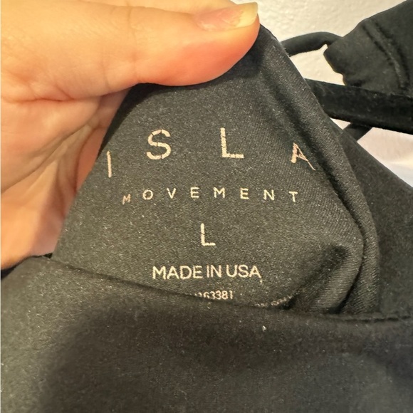Black square neck Isla Movement open back bodysuit - Picture 2 of 4